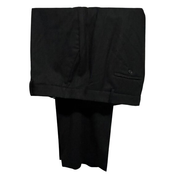 Talbots Woman Petite Black Windsor Pants Italian Wool Flannel Fully Lined 18WP - Picture 1 of 5